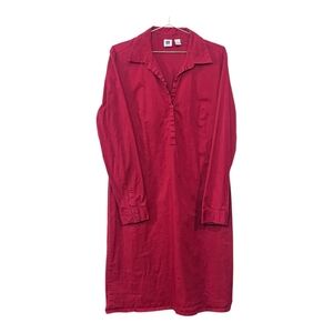 GAP Factory Bold Red Long Sleeve Dress